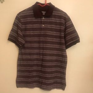 Merona men’s polo striped down